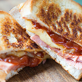 Ham and cheese toastie