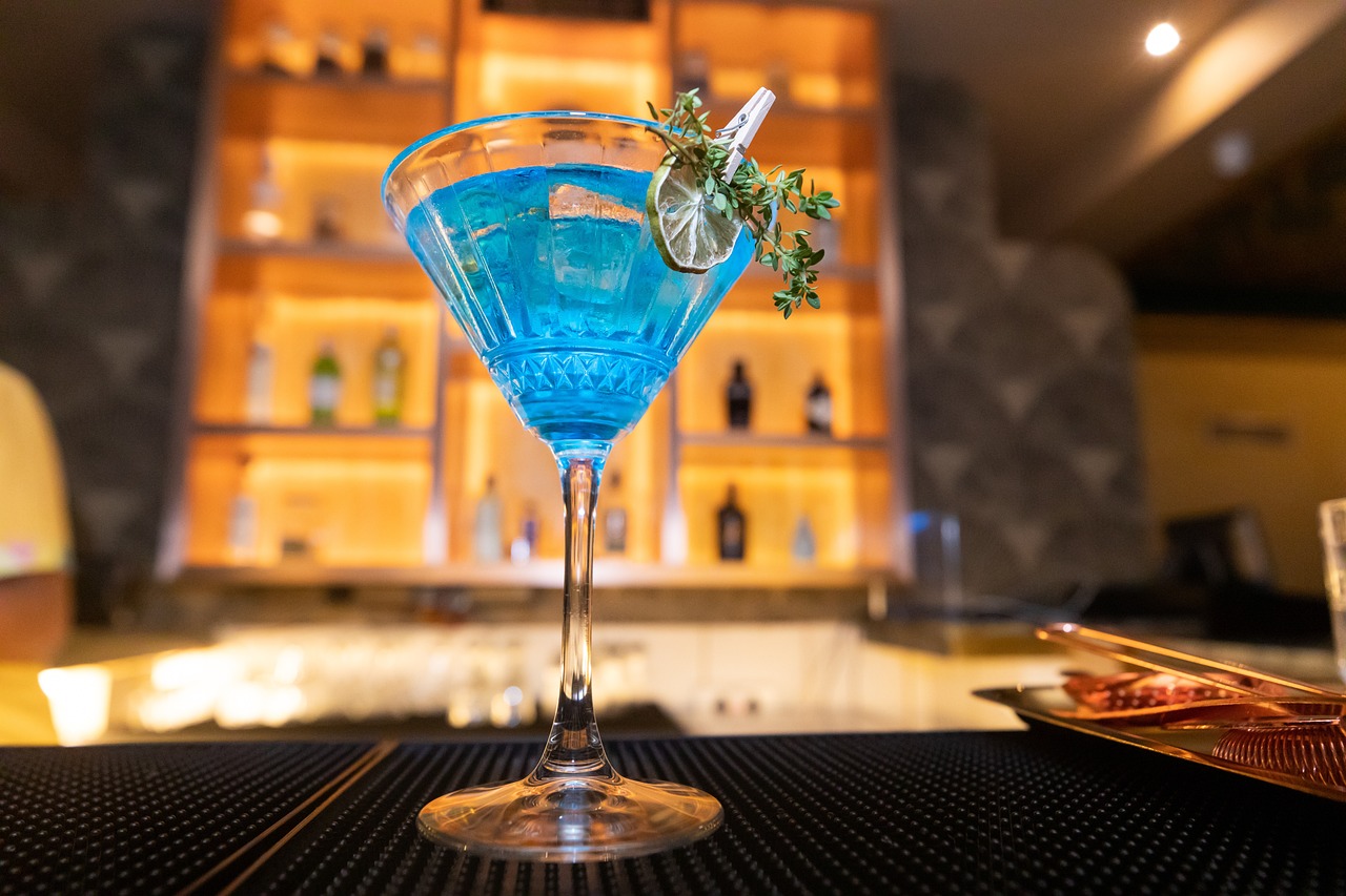 Brilliant blue drinks celebrate the official opening of Granville’s newest cocktail bar